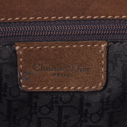 Christian Dior Suede Pony Hair Saddle Bag Brown 8 of 16