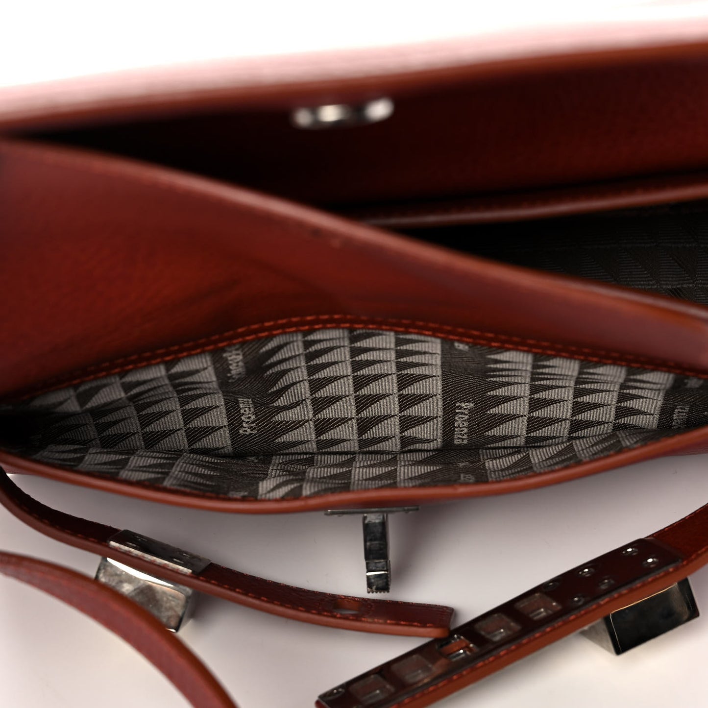 Calfskin Mini PS11 Classic Shoulder Bag Saddle