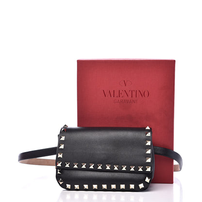 Valentino Garavani Calfskin Rockstud Belt Bag Black 12 of 12