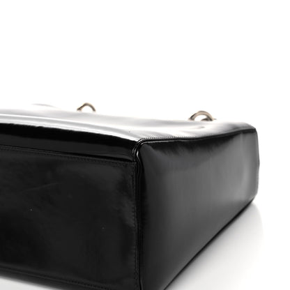 Christian Dior Glazed Calfskin Medium Lady Dior Black 10 of 18