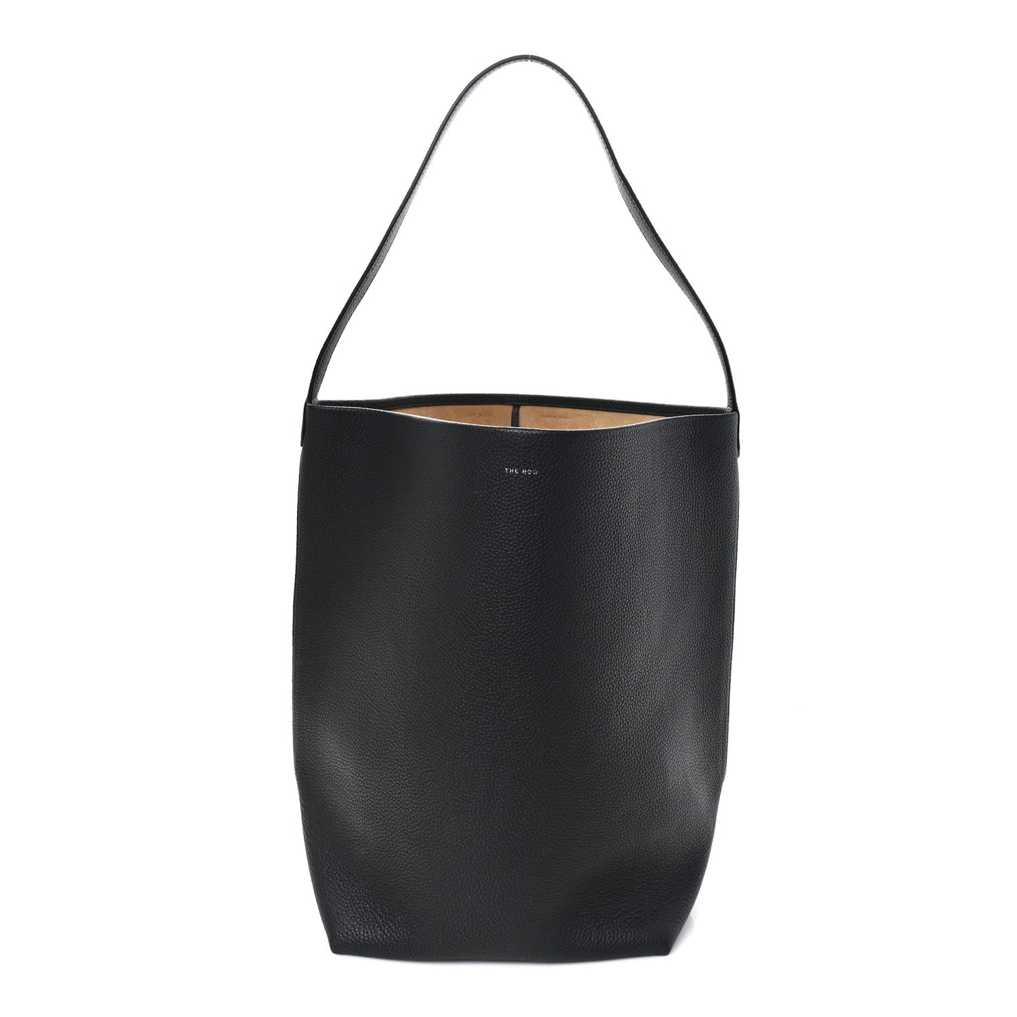 Grained Calfskin Large N/S Park Tote Black Black