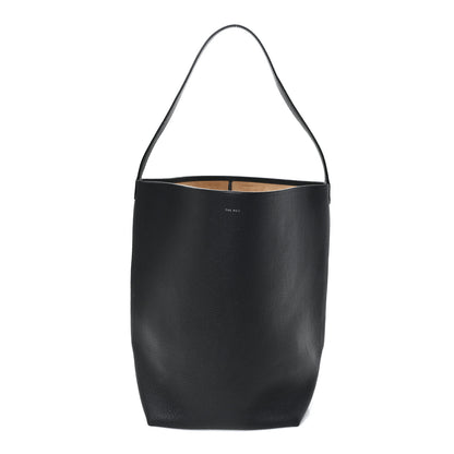 The Row Grained Calfskin Large N/S Park Tote Black Black 1 of 9