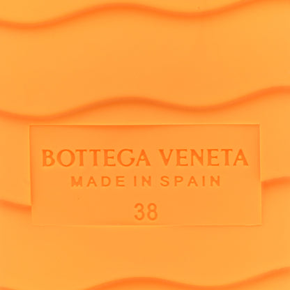 Bottega Veneta Mesh Lambskin Sporty Web Stretch Ankle Tie Espadrilles 38 Tangerine 7 of 8