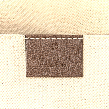 Gucci GG Supreme Monogram Textured Calfskin Web Medium Ophidia Briefcase Beige Ebony New Acero 6 of 13