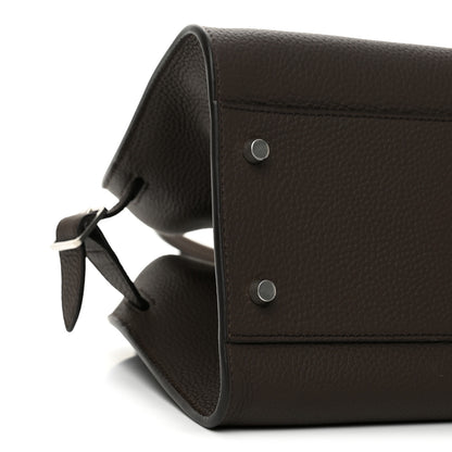 The Row Matte Grained Calfskin Margaux Shoulder 12 Deep Brown 8 of 10
