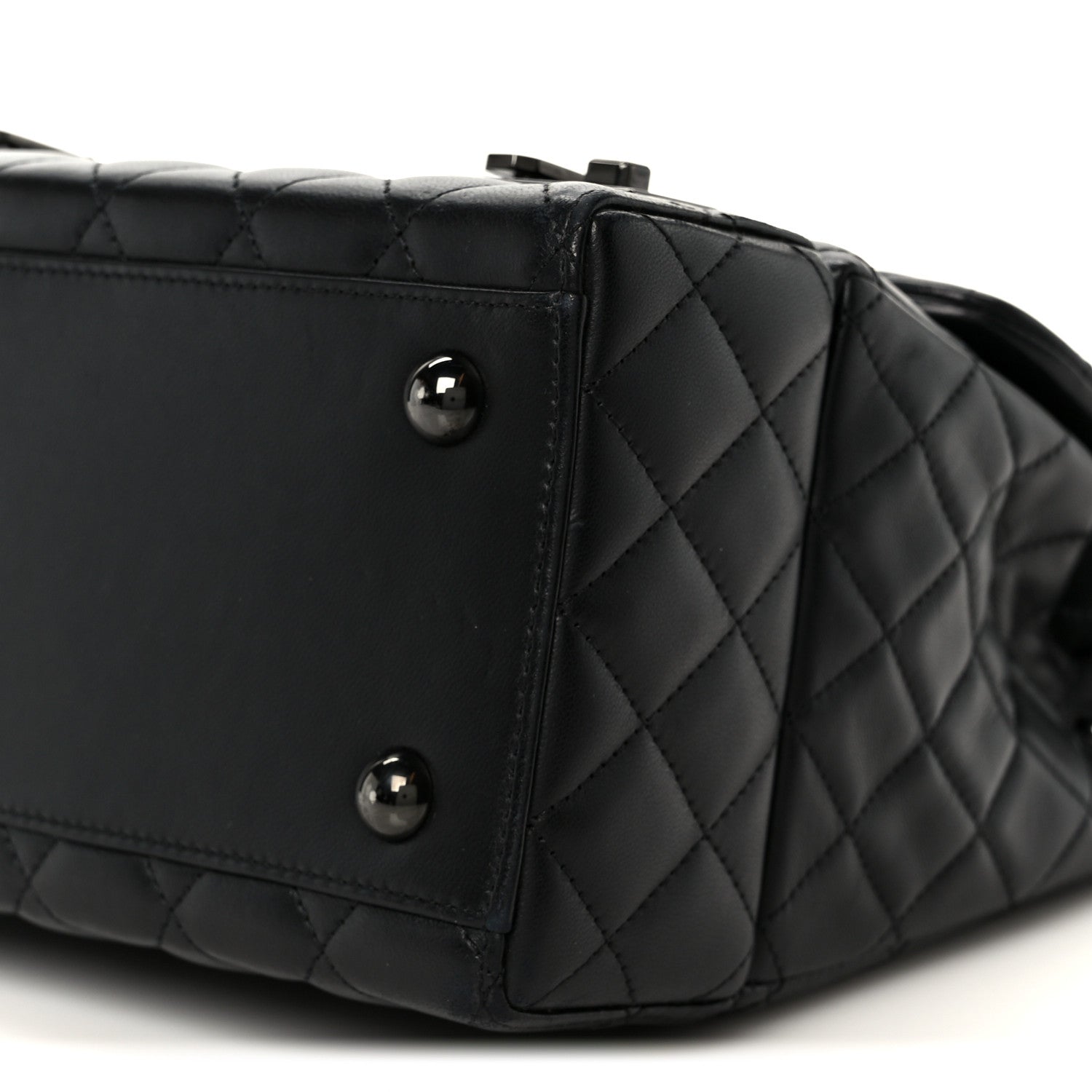Chanel Lambskin Quilted Cockpit Flap Bag Black 12 of 12