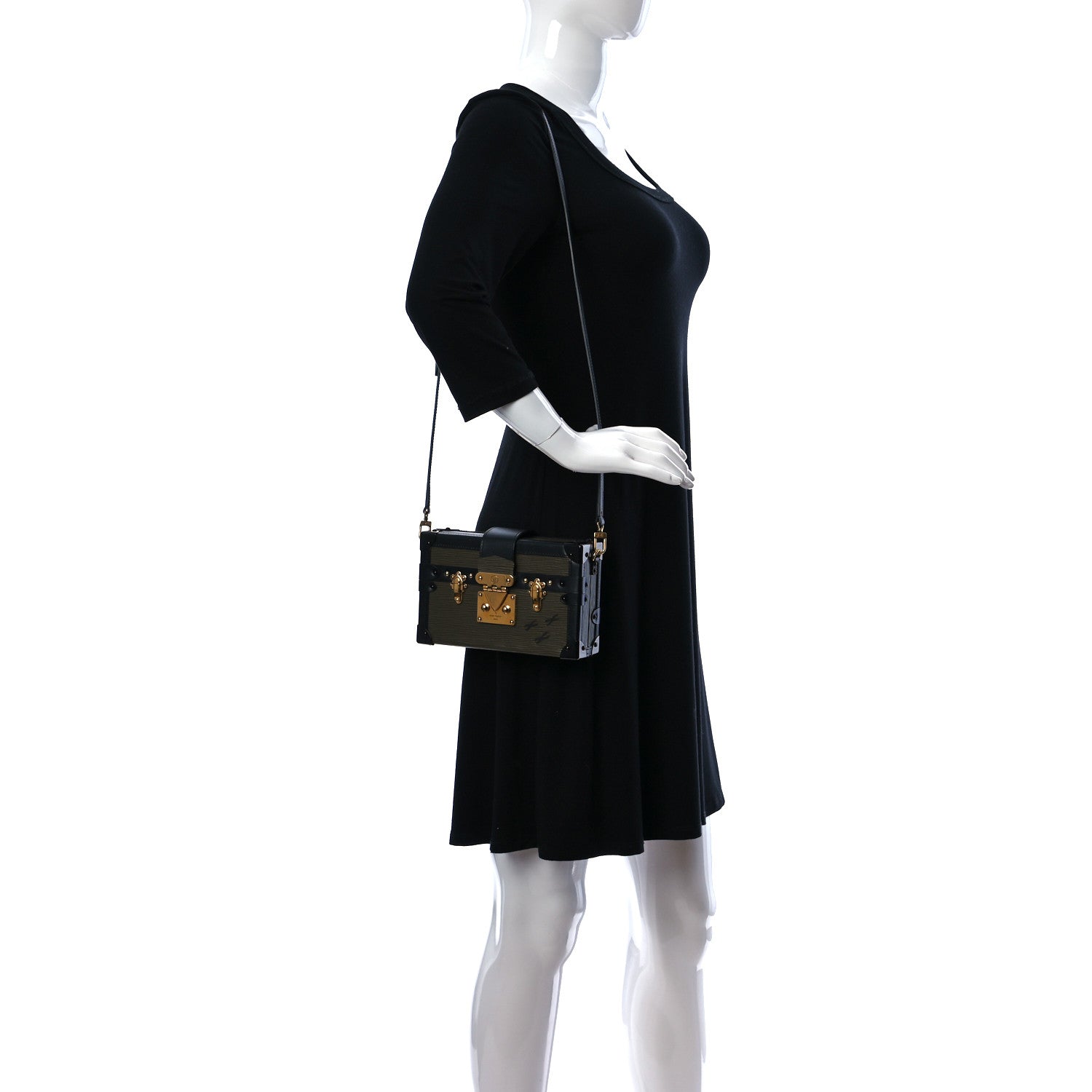 Louis Vuitton Epi Petite Malle Khaki Fango 2 of 9