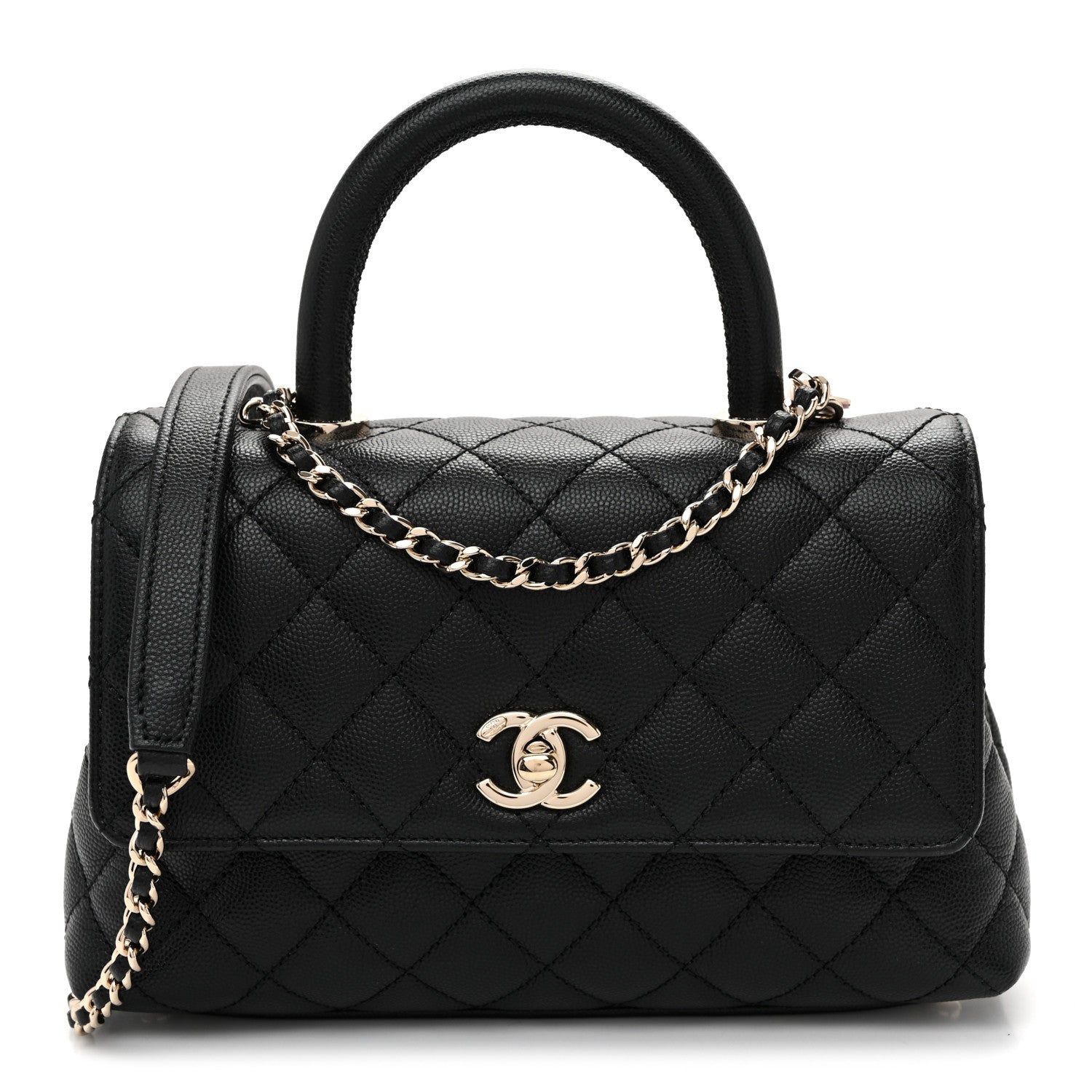 Chanel Caviar Quilted Mini Coco Handle Flap Black 1 of 9