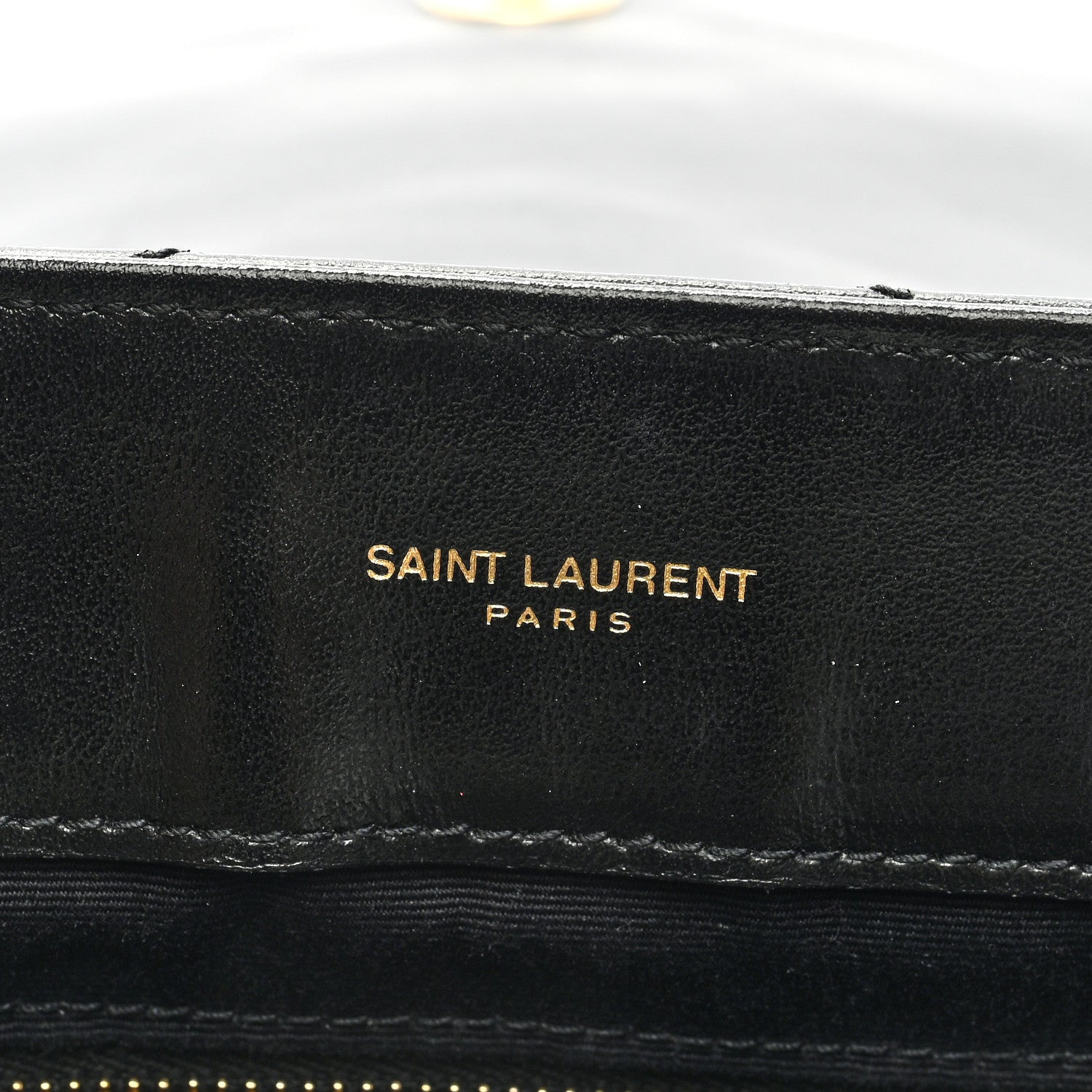 Saint Laurent Calfskin Y Quilted Monogram Medium Loulou Chain Satchel Black 6 of 8