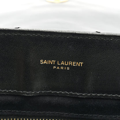 Saint Laurent Calfskin Y Quilted Monogram Medium Loulou Chain Satchel Black 6 of 8