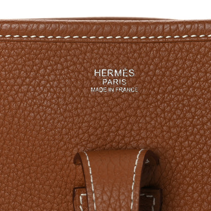 Hermes Taurillon Clemence Evelyne III PM Gold 6 of 9