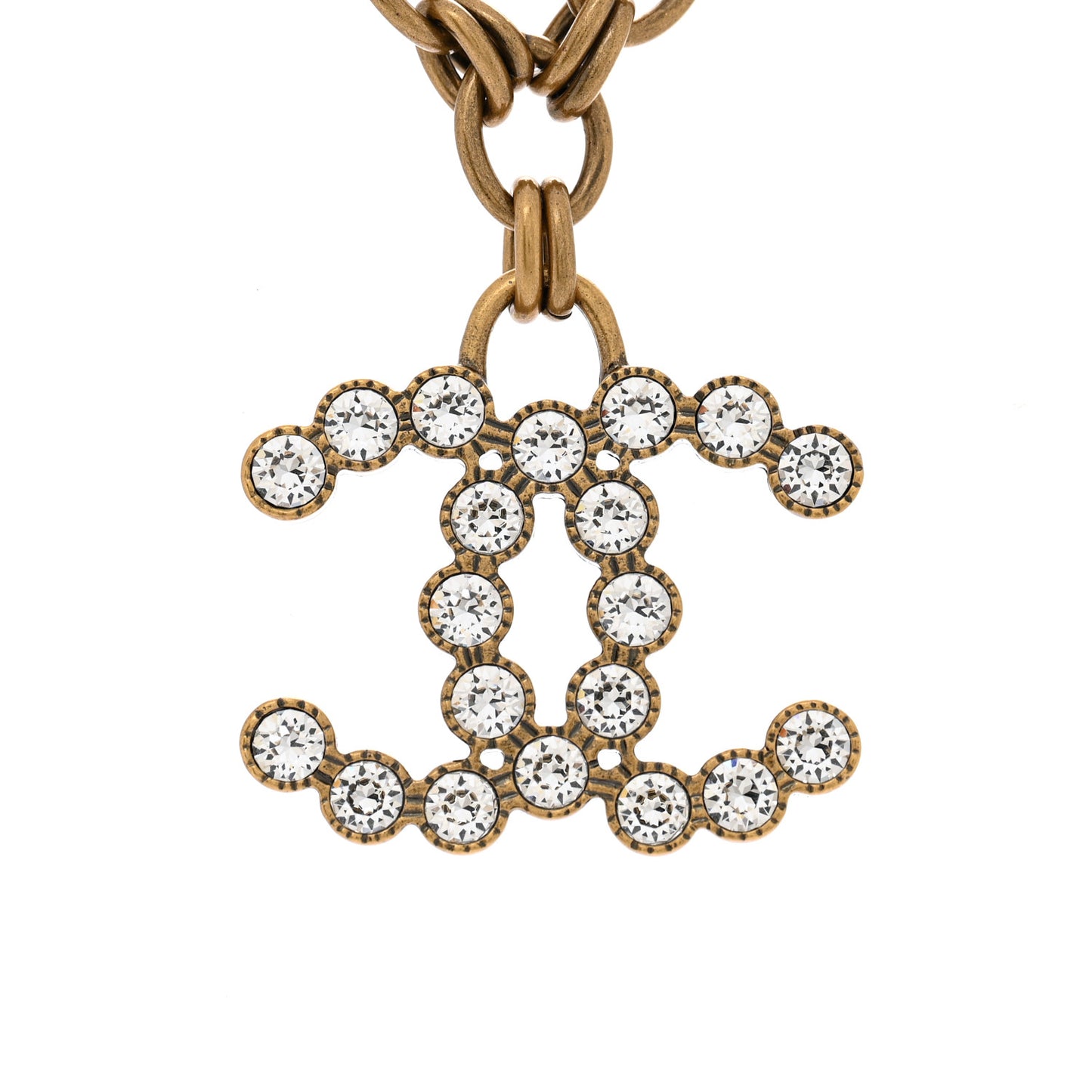 Crystal CC City Of Lights Necklace Gold