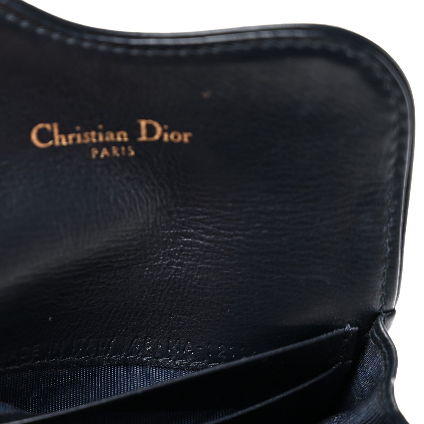 Oblique Saddle Card Holder Blue