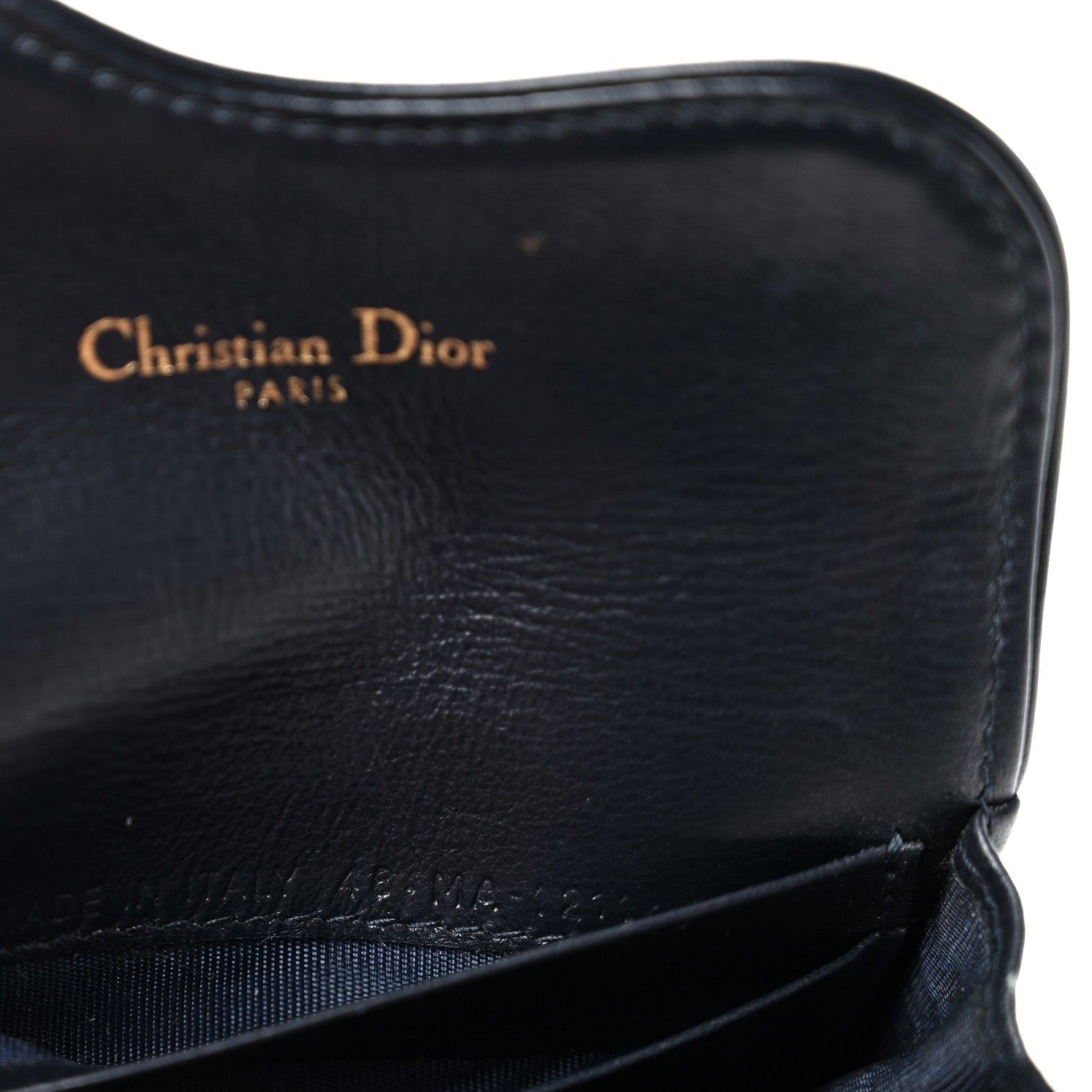 Christian Dior Oblique Saddle Card Holder Blue 7 of 9