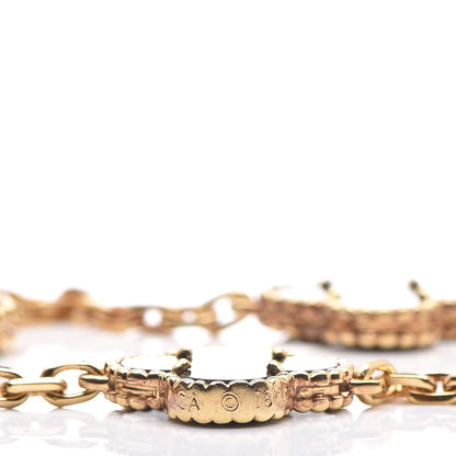 Van Cleef & Arpels 18K Yellow Gold Black Onyx 5 Motifs Vintage Alhambra Bracelet 4 of 5