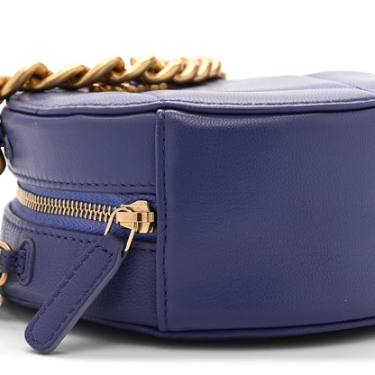 Chanel Lambskin Quilted Chanel 19 Round Clutch With Chain Purple 9 of 10