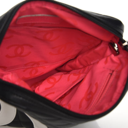 Chanel Calfskin Cambon Medium Messenger Black White 5 of 9
