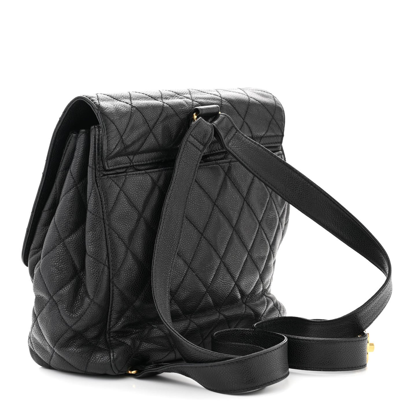 Caviar Quilted Backpack Black