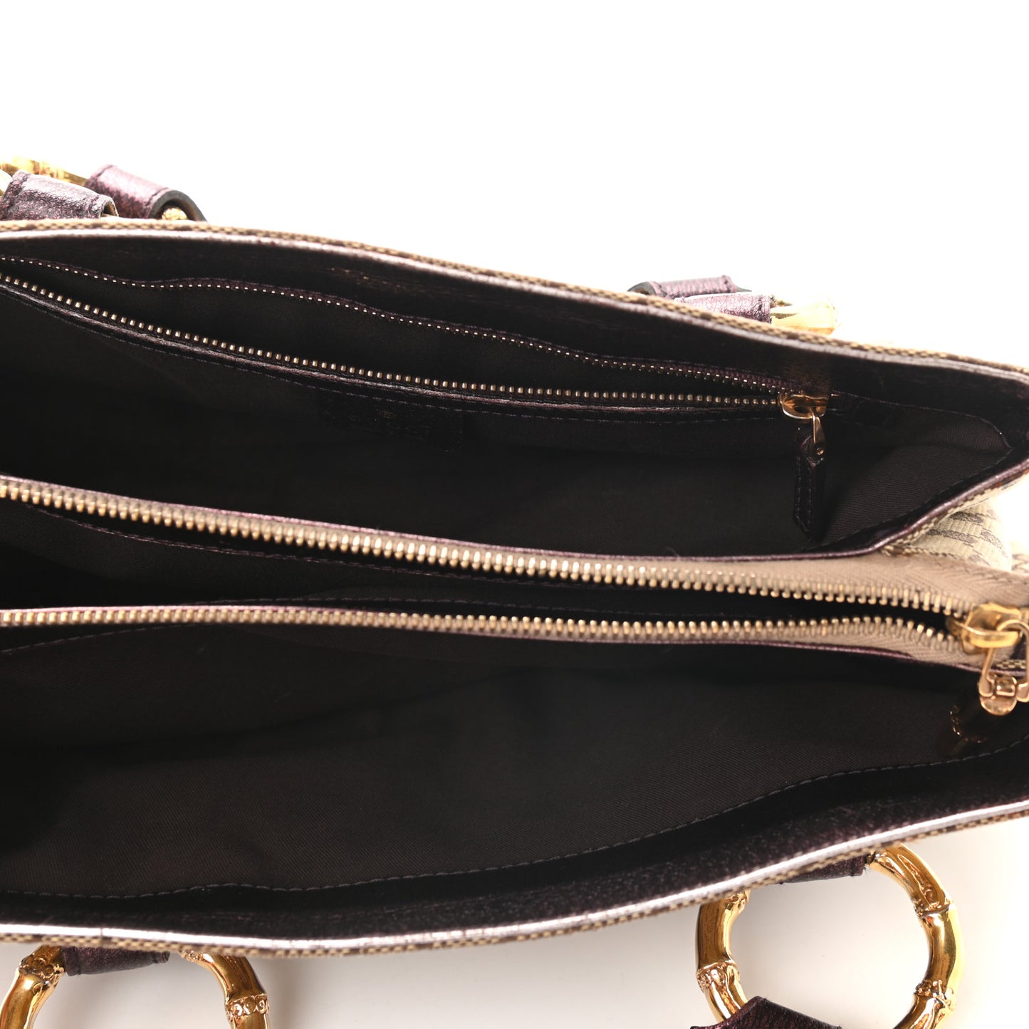 Monogram Small Bamboo Tote Bronze