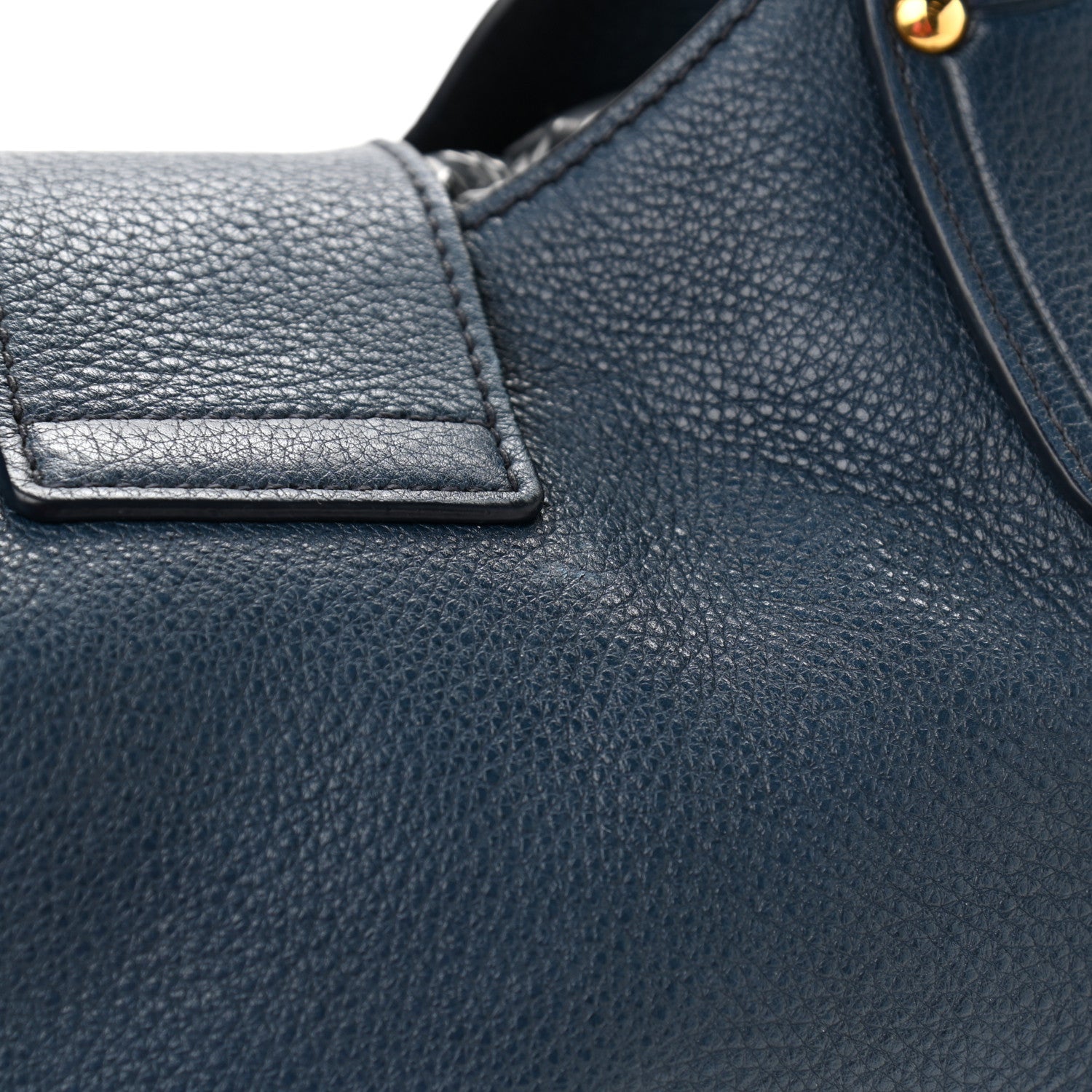 Prada Vitello Daino Pushlock Tote Bleuette 11 of 11