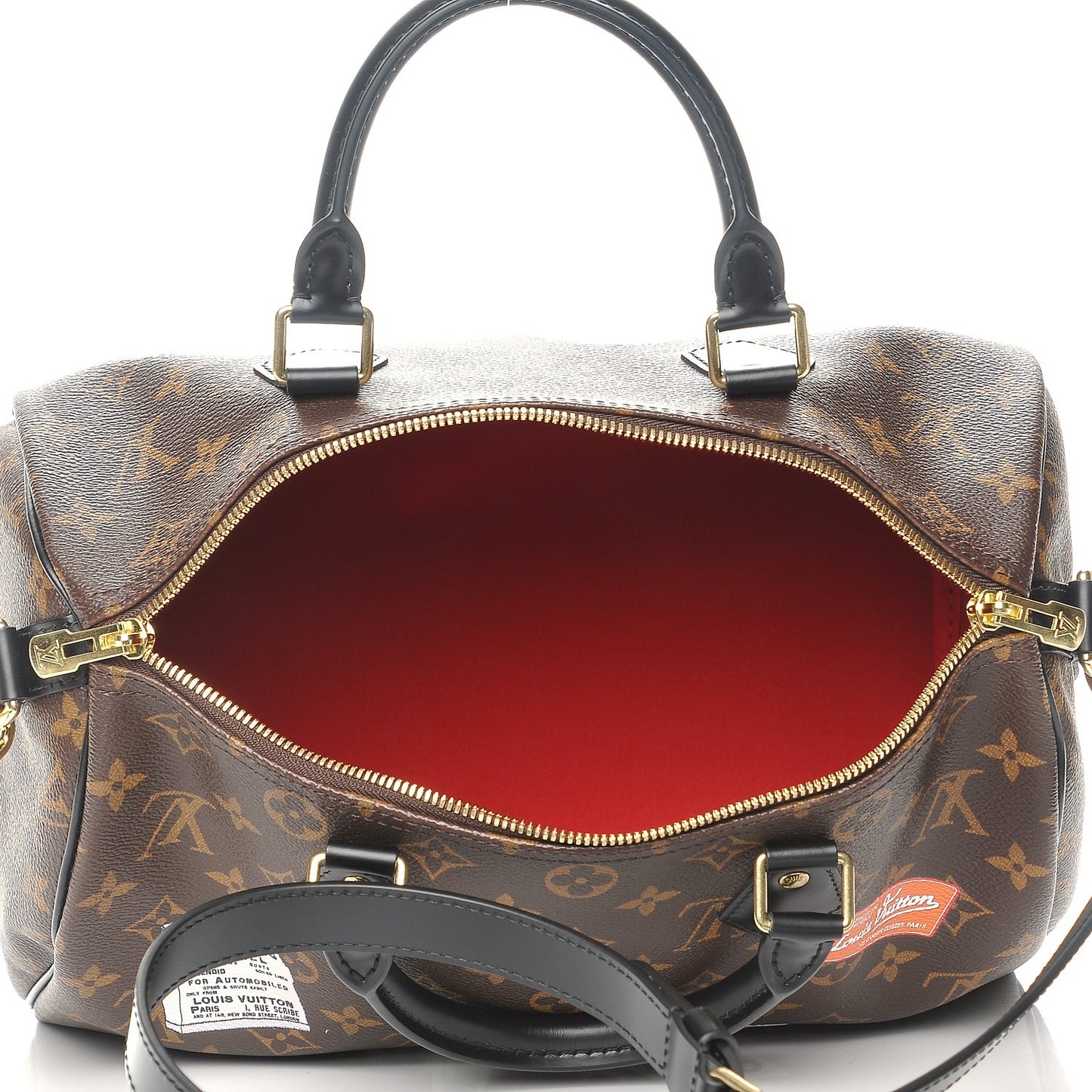 Monogram My World Tour Speedy Bandouliere 30 Black