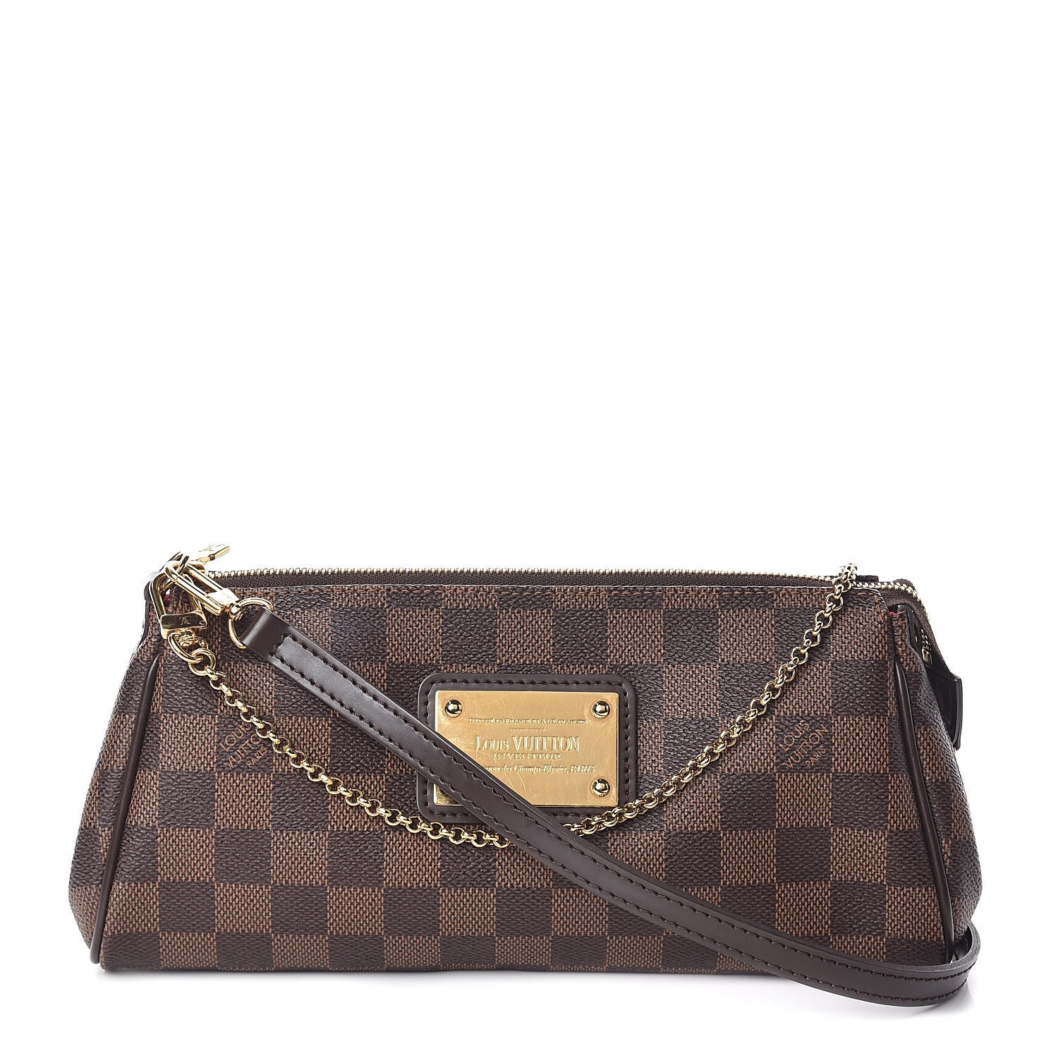 Louis Vuitton Damier Ebene Eva Clutch 1 of 9