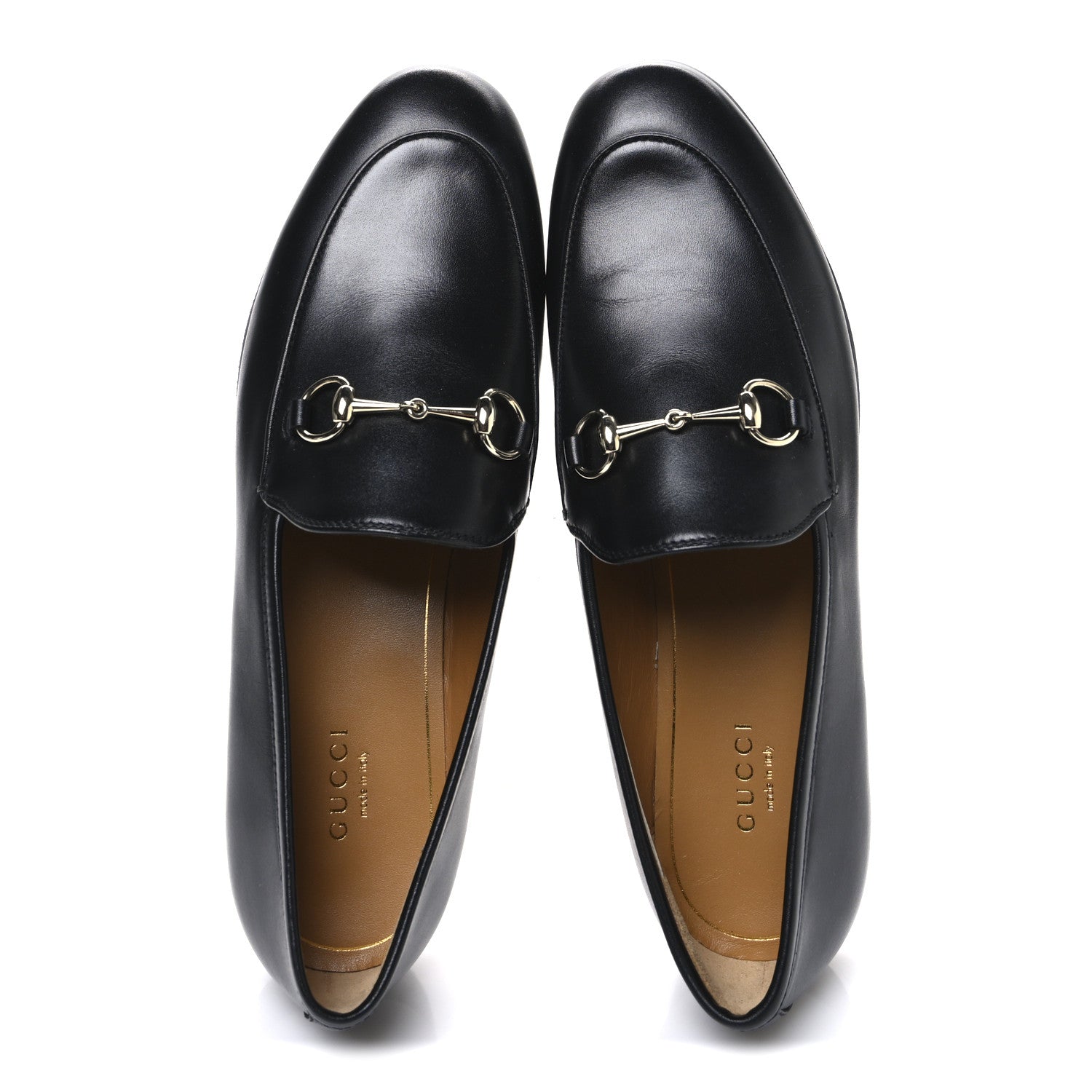 Gucci Calfskin Womens Jordaan Loafers 38 Black 2 of 11