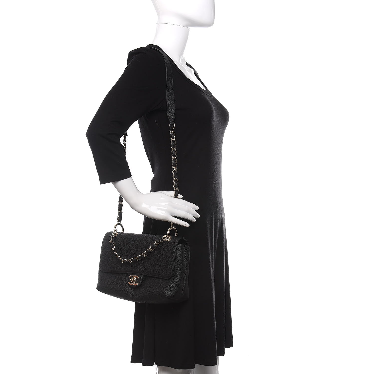 Chanel Caviar Quilted City Walk Flap Black 2 of 11
