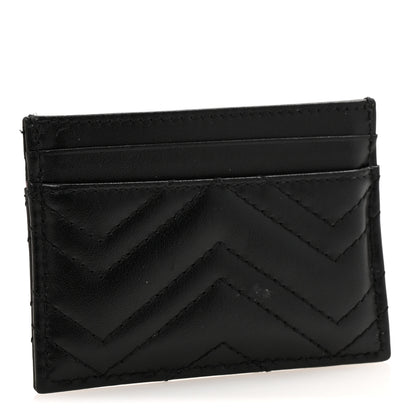 Gucci Calfskin Matelasse GG Marmont Card Holder Black 3 of 9