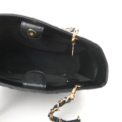 Chanel Caviar Quilted Petit Shopping Tote PST Black 4 of 12