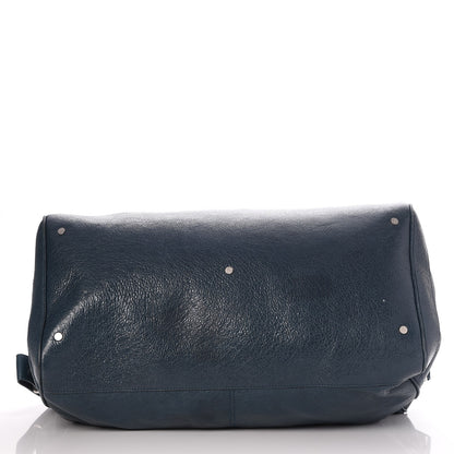 Balenciaga Agneau Classic Silver Hardware S Squash Boston Bleu Obscur 9 of 9