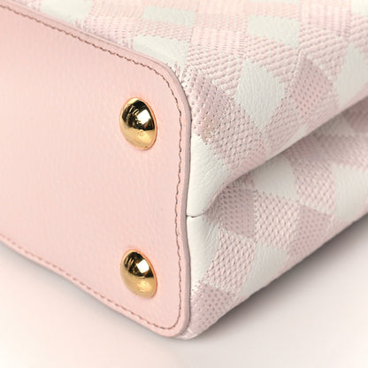 Louis Vuitton Taurillon Embroidered Vichy Capucines BB Light Pink 9 of 9