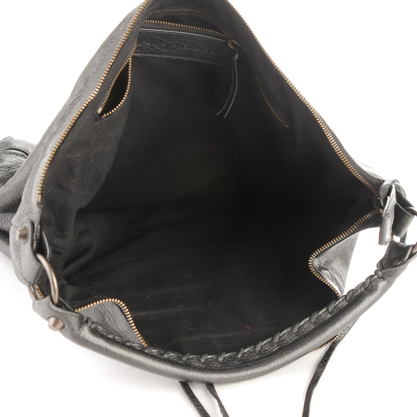 Agneau Classic Hardware Day Hobo Black