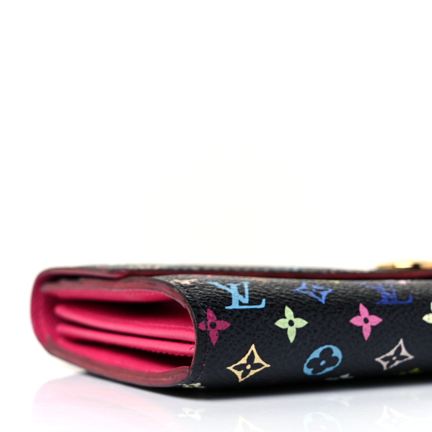 Louis Vuitton Monogram Multicolor Sarah Wallet Black Grenade 7 of 10