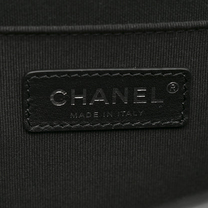 Chanel Shiny Crumpled Calfskin Quilted Large Double You Flap So Black 6 of 10