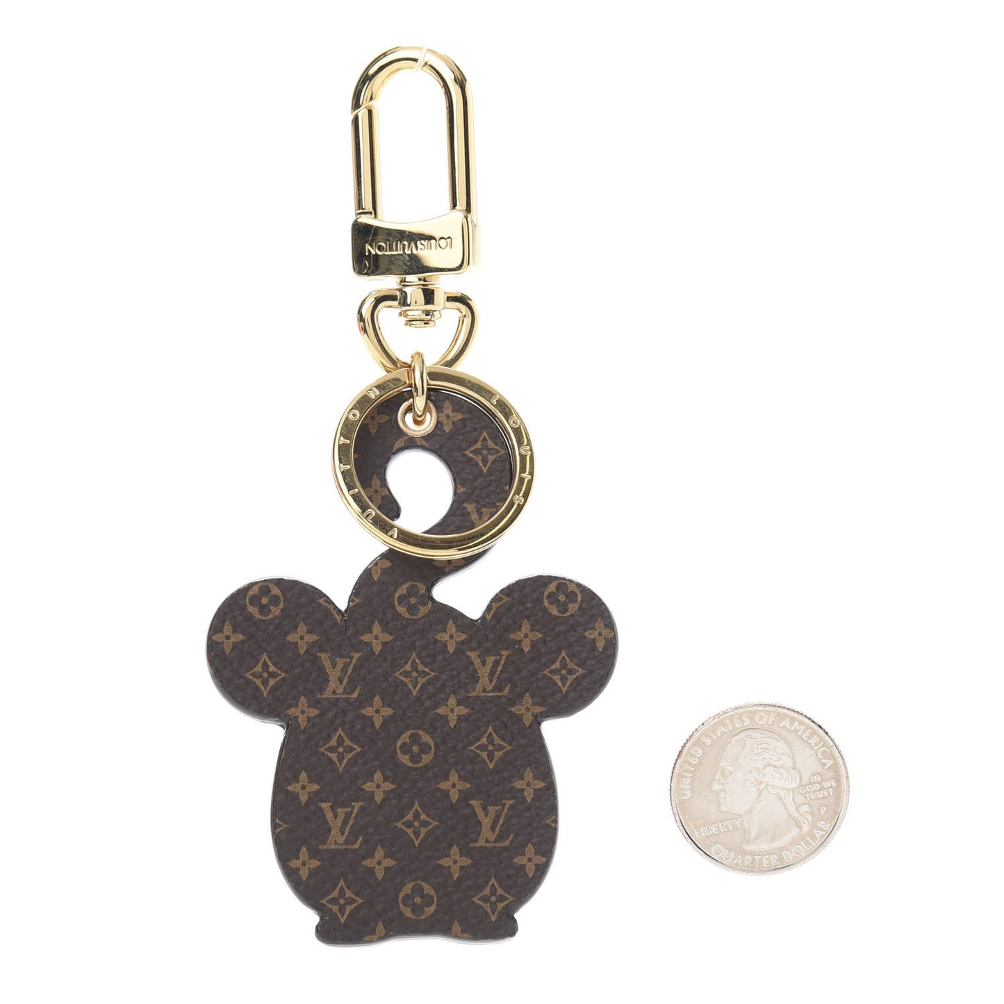 Calfskin Monogram Vuittonite Rat Bag Charm Key Holder