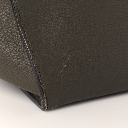 Celine Crisped Calfskin Small Tie Knot Tote Dark Khaki 28 of 39