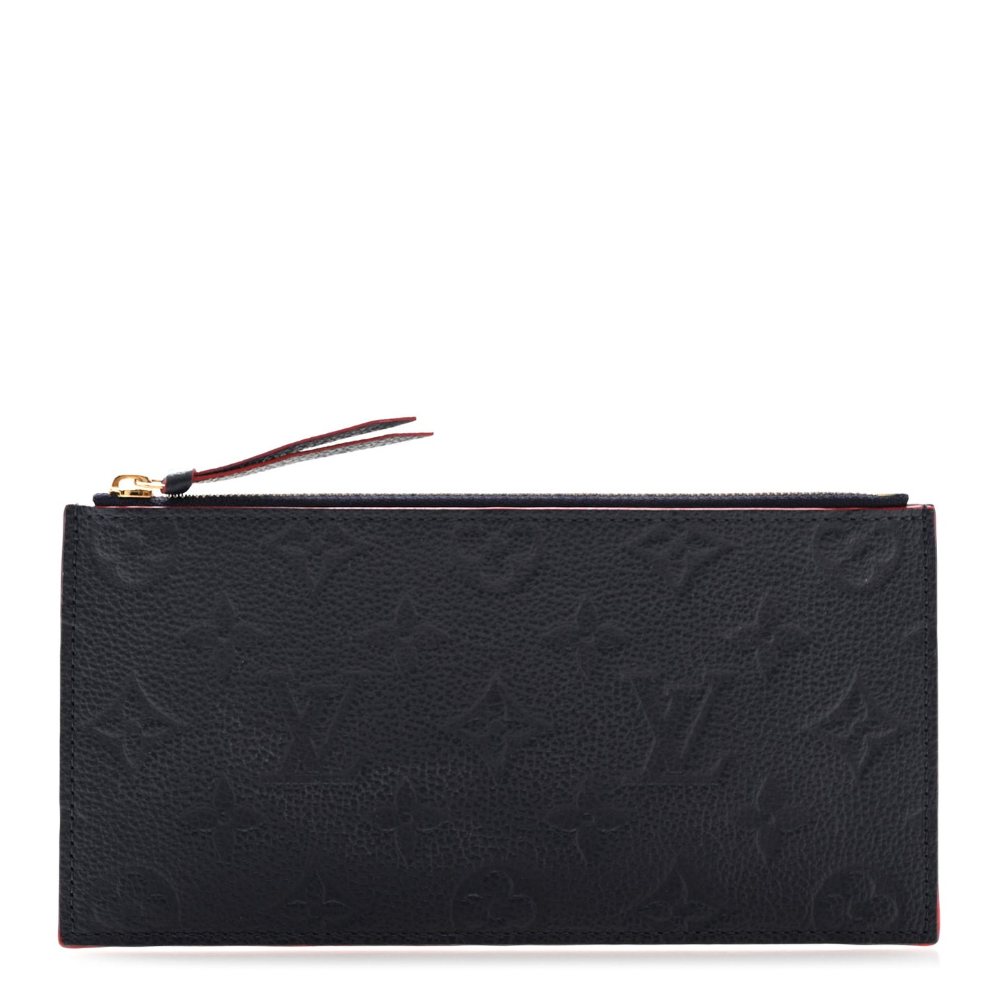 Empreinte Felicie Chain Wallet Zippered Insert Marine Rouge