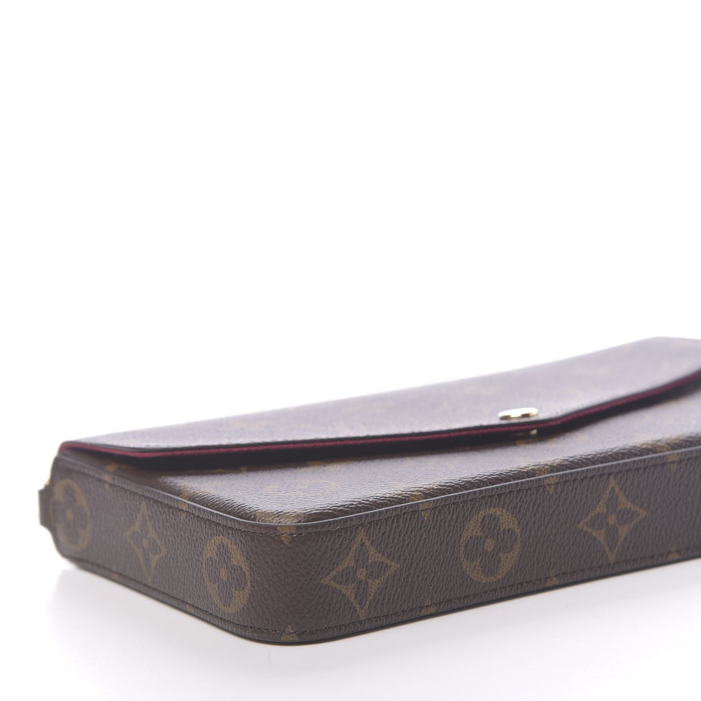 Monogram Pochette Felicie Chain Wallet Fuchsia