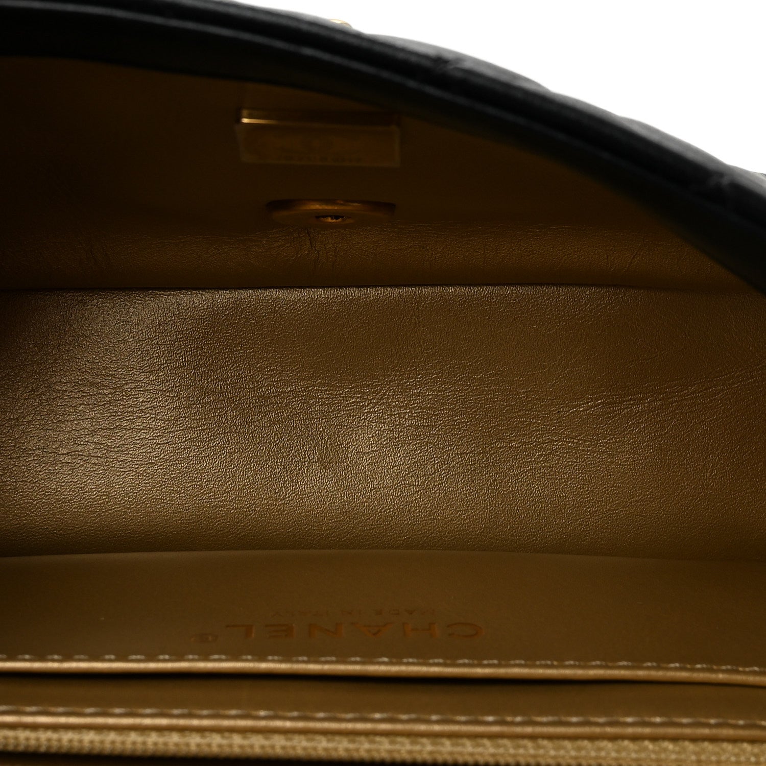Chanel Lambskin Quilted Mini Rectangular Pearl Crush Flap Black