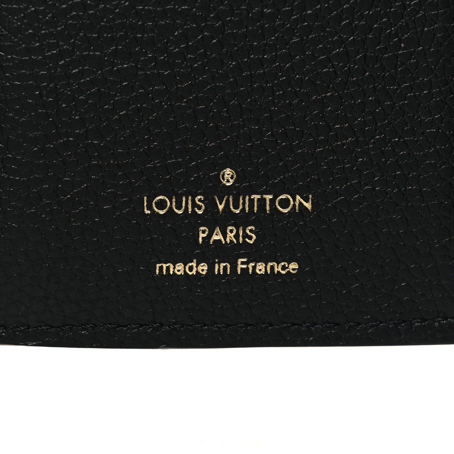 LOUIS VUITTON Empreinte Monogram Giant Victorine Wallet Black Beige