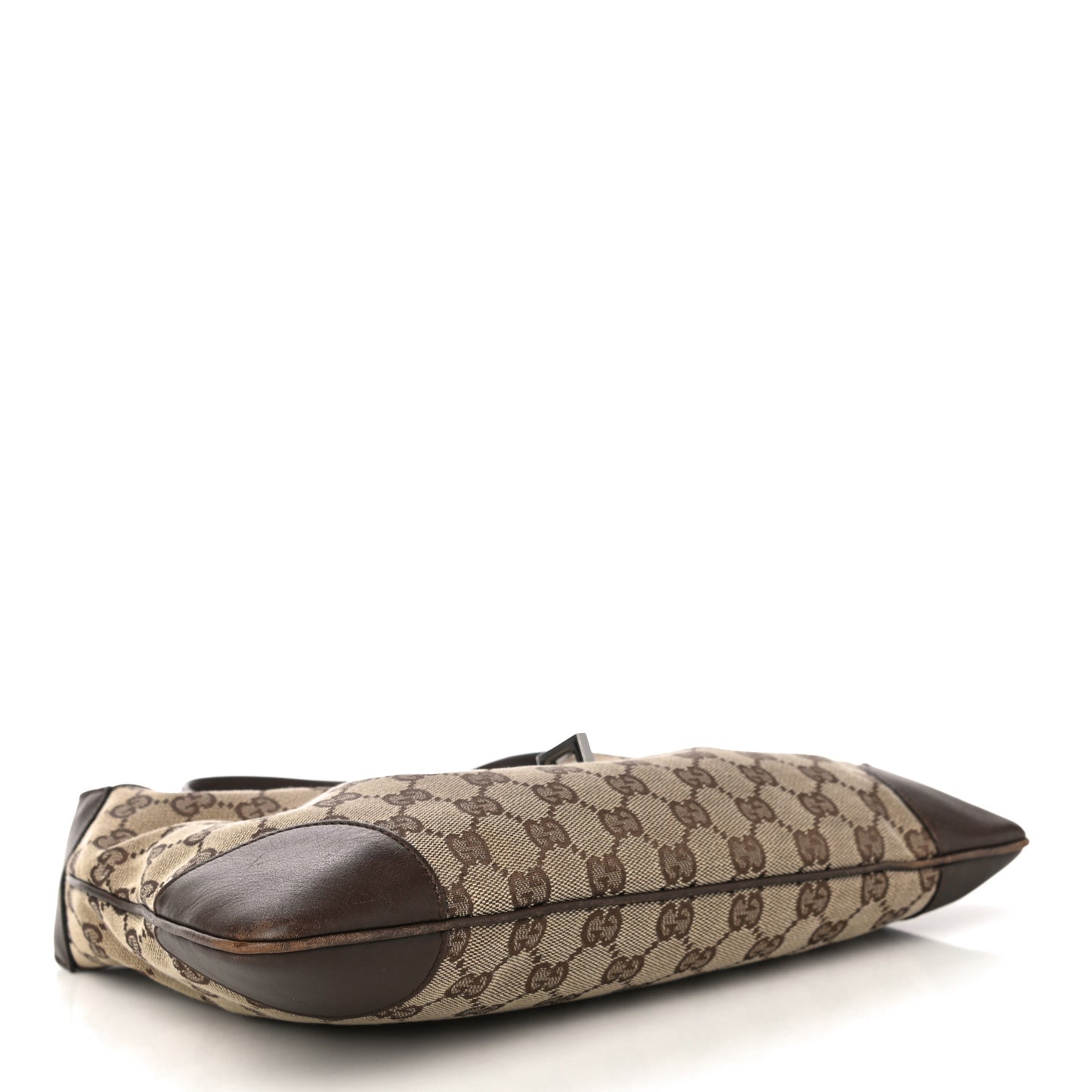 Monogram Lobster Clasp Jackie O Hobo Brown