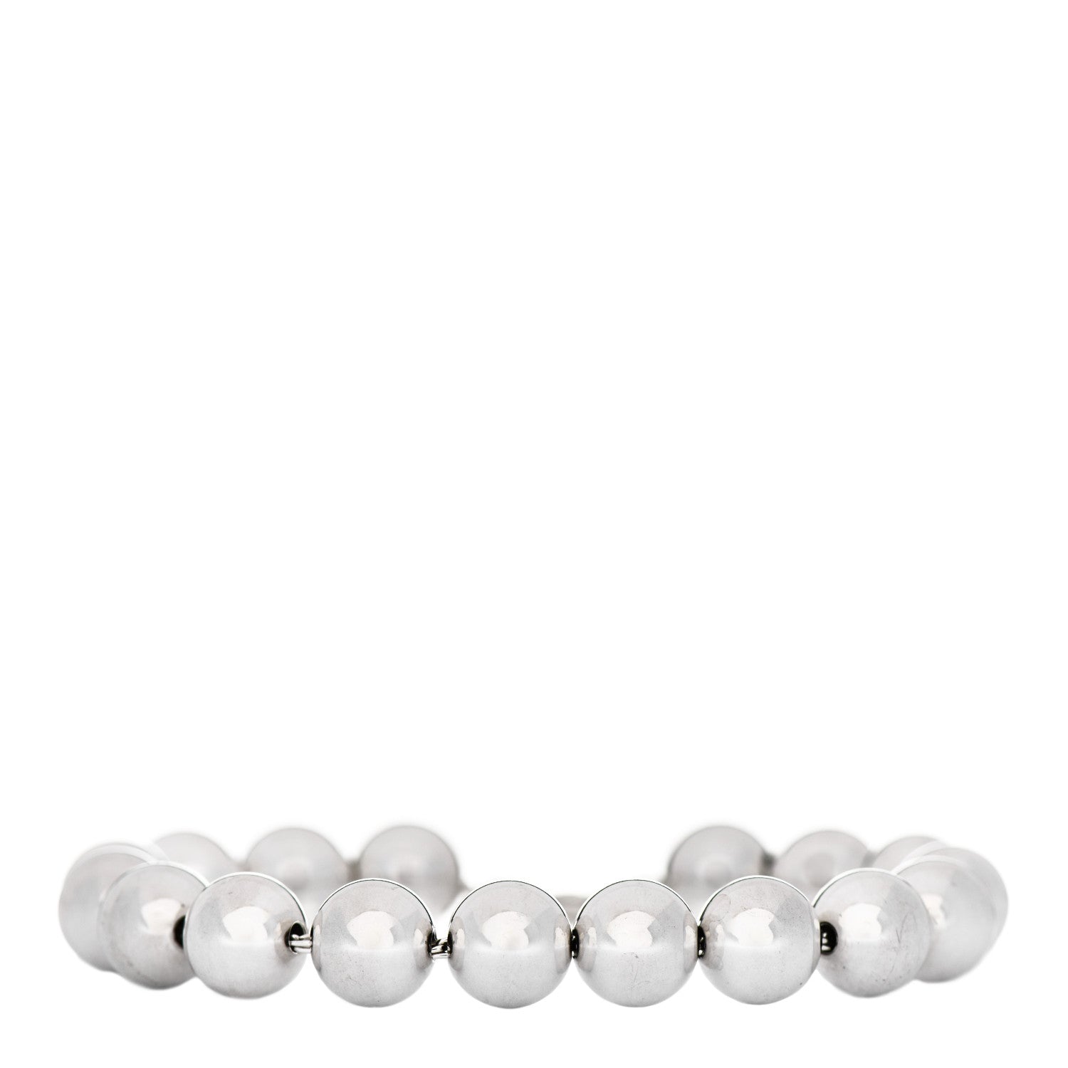 Tiffany Sterling Silver 10mm HardWear Ball Bracelet 1 of 5