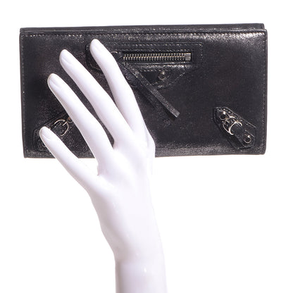 Balenciaga Calfskin Milkyway Papier Money Wallet Black 2 of 10