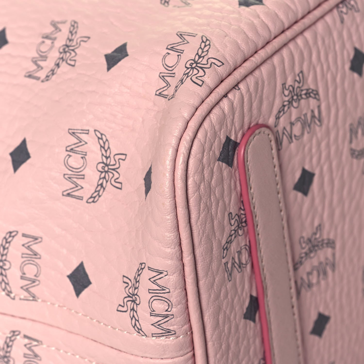 MCM Visetos Medium Liz Reversible Shopper Tote Soft Pink 10 of 19