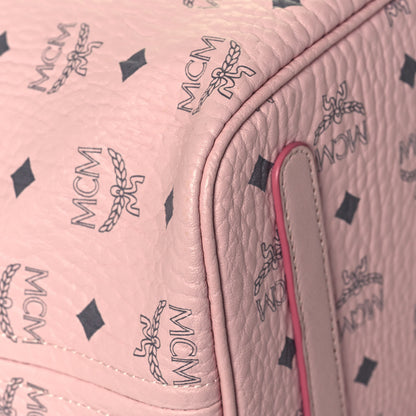 MCM Visetos Medium Liz Reversible Shopper Tote Soft Pink 10 of 19