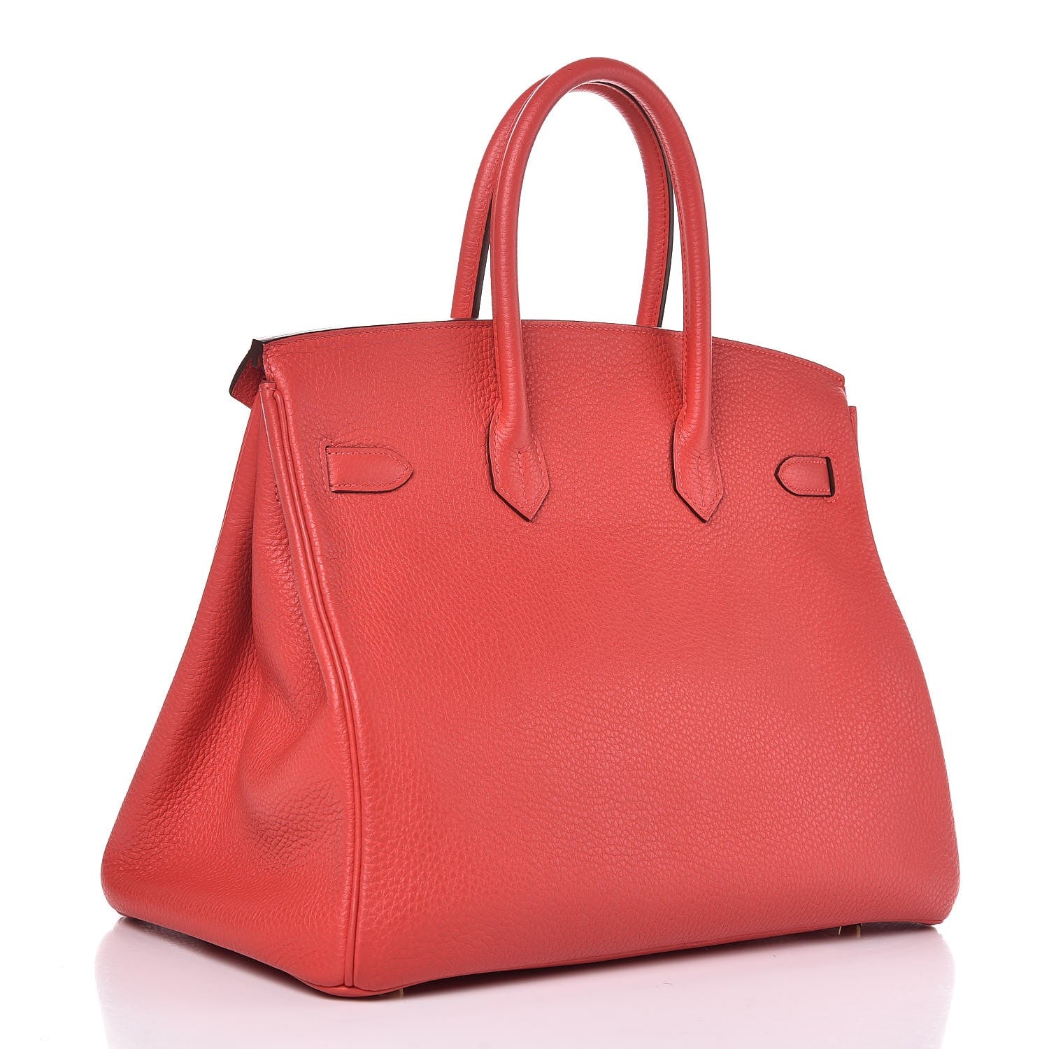 Hermes Taurillon Clemence Birkin 35 Rouge Pivoine 2 of 9