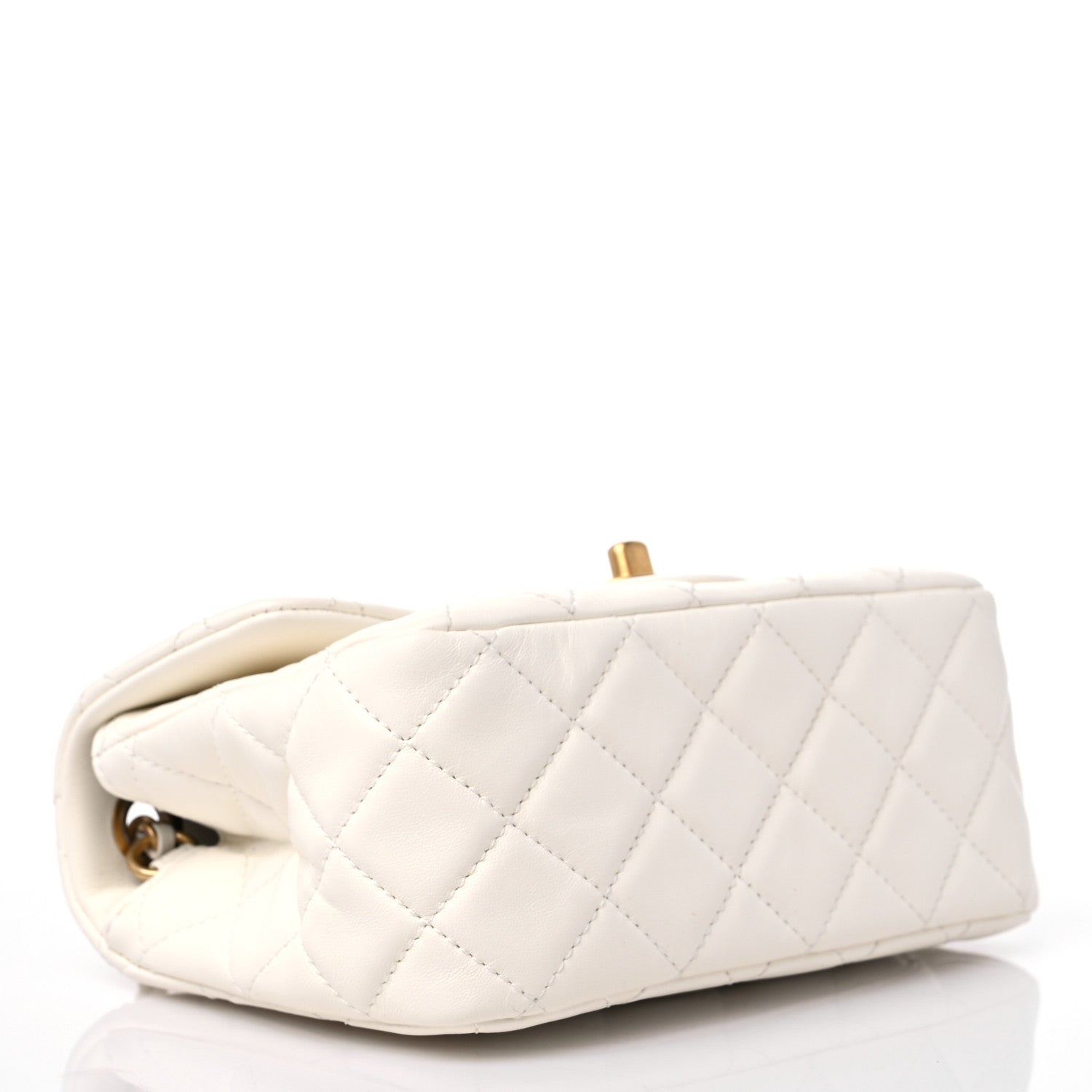 Chanel Lambskin Quilted Mini Pearl Crush Flap White 4 of 10