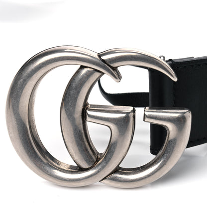 Gucci Moon Calfskin Nickel Double G 40mm Belt 100 40 Black 6 of 6