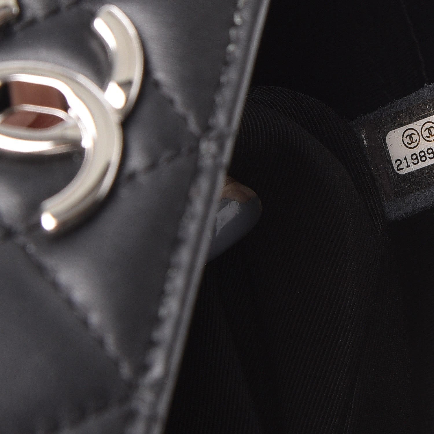 Chanel Calfskin Small Tramezzo Flap Black 7 of 8